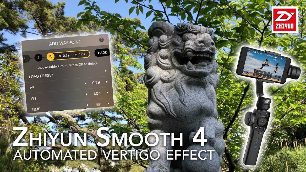 Zhiyun Smooth 4 - AUTOMATED Vertigo Effect (in the ZY Play APP)