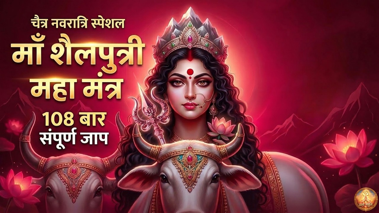 चैत्र नवरात्रि स्पेशल 🙏 Maa Shailputri Mantra 108 बार जाप | मनोकामना पूर्ण