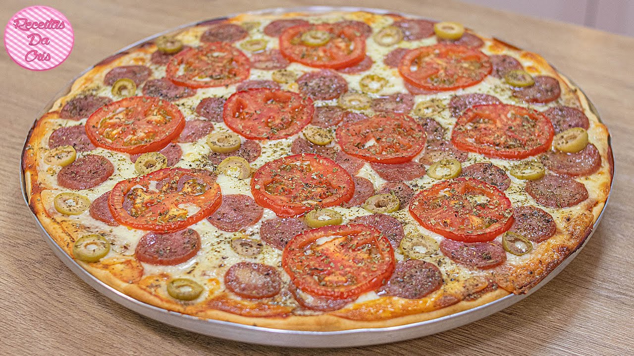 PIZZA CASEIRA PERFEITA | FÁCIL & RÁPIDA | RECEITAS DA CRIS