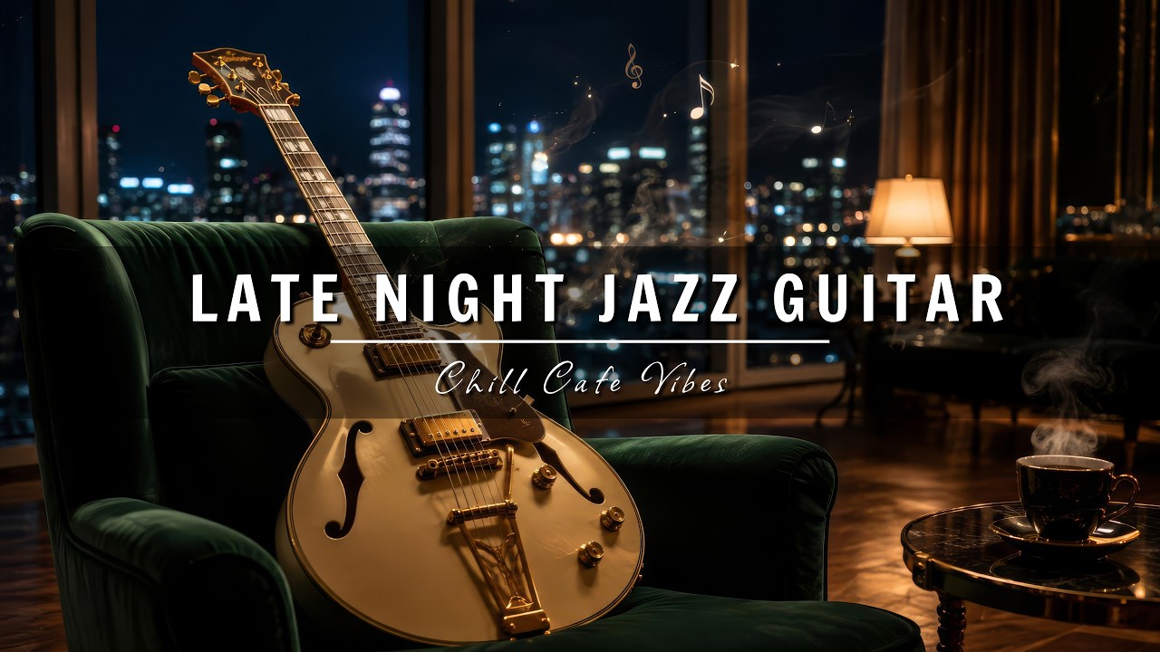 Late Night Jazz Guitar Music &ndash; Cool Cafe Vibes &bull; Relaxing Guitar Music for Study, Work & Focus