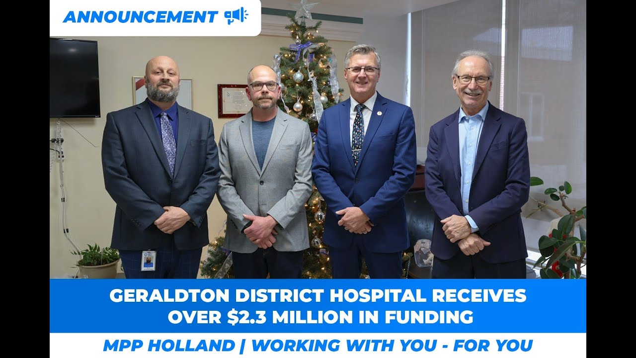 Geraldton District Hospital Receives Over $2.3 Million in Funding