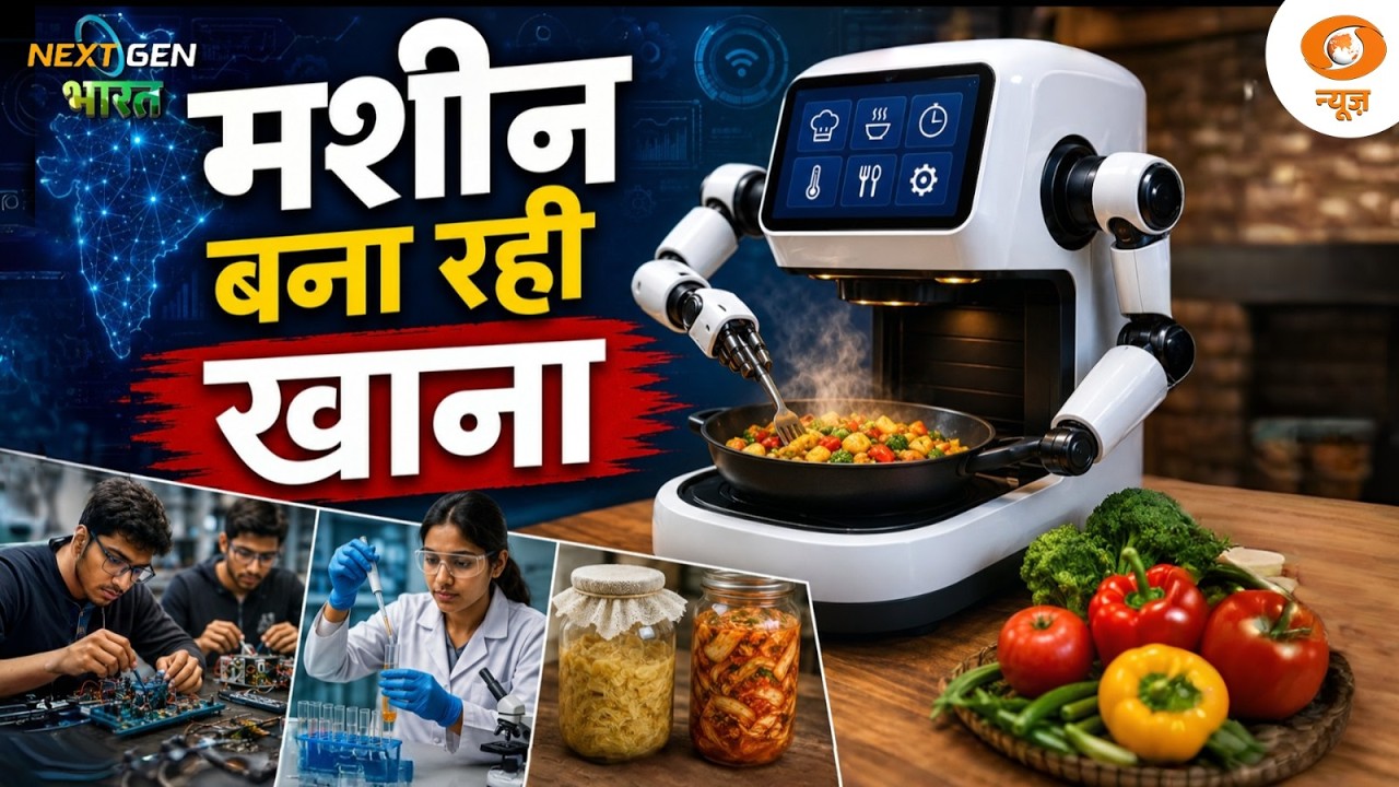 Next Gen Bharat | मशीन बना रही खाना, लैब बना रही भविष्य