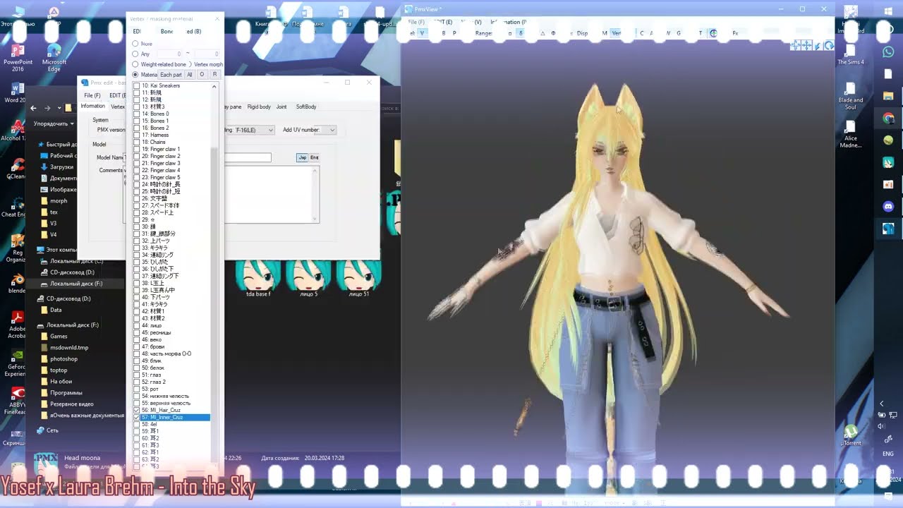 [mmd x pmxeditor] SPEEDMODELING [OC Moona]