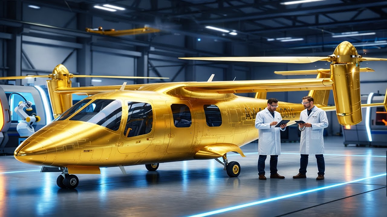 Femtosecond Laser Etching the AgustaWestland AW609 Solid Gold Edition: Satin Detail