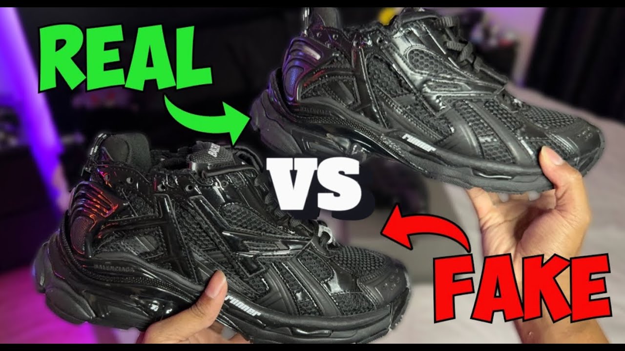 1:1 REPLICA vs REAL BALENCIAGA RUNNER (SHOE COMPARISON + HOW TO SPOT FAKE)
