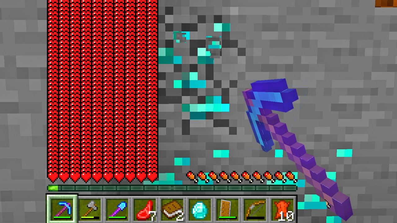 Minecraft, Men Mining Giver Dobbelt HJERTER!
