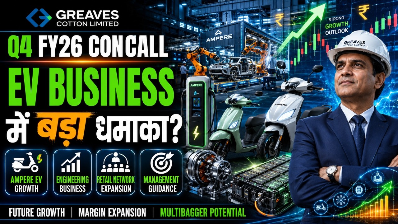 Greaves Cotton Q4 FY26 Concall | Ampere EV | Engineering Business | Future Growth