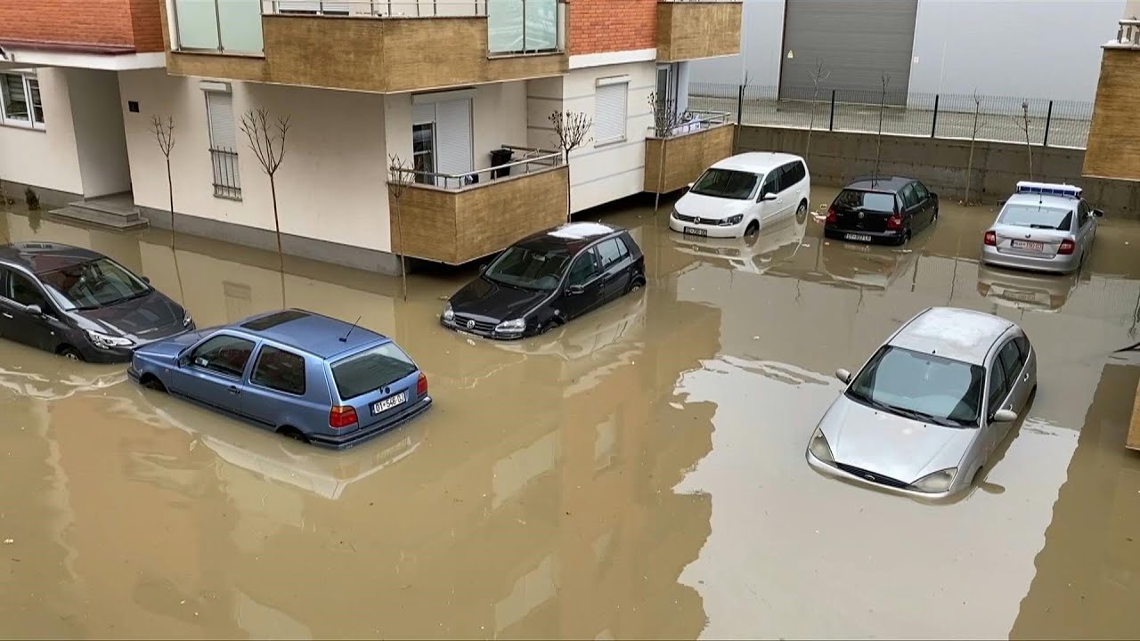 Floods swamp roads, damage buildings in Kosovo | AFP