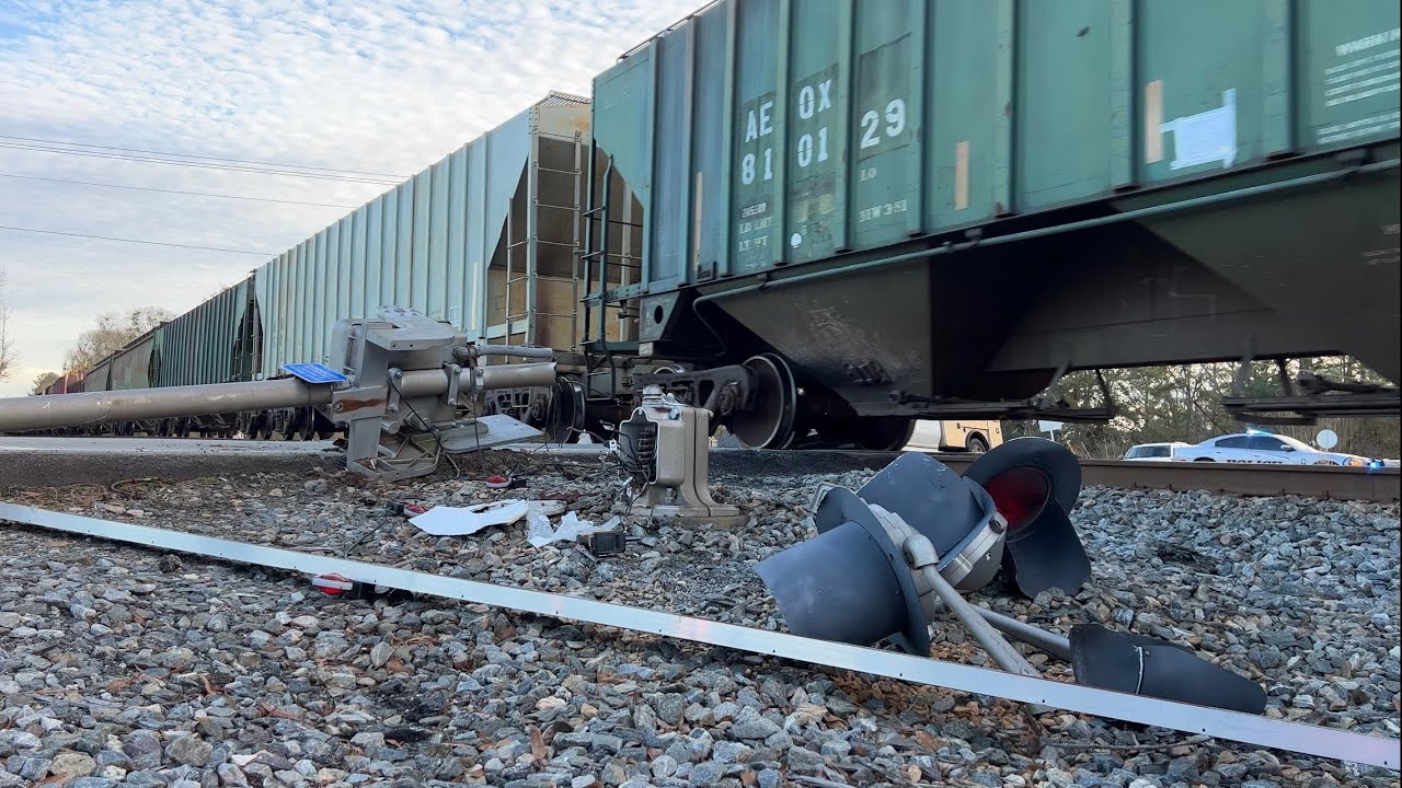 NS 366 and the Damaged Railroad Crossing in Locust Grove, GA - January 20, 2023