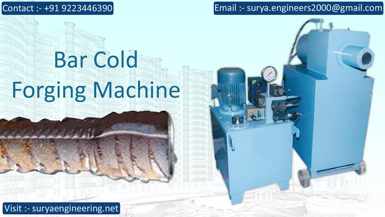 Manufacturer of Rebar Cold forging machine | TMT Bar Forging | Saliya Cold Forging Manufacturer