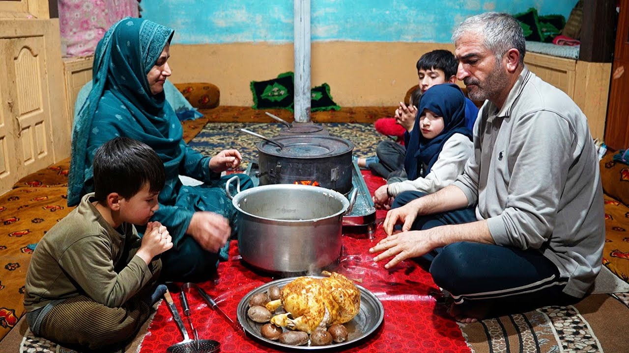 We Used Our Forefather's Traditional Method Of Steaming Whole Chicken On Wood Burning Stove