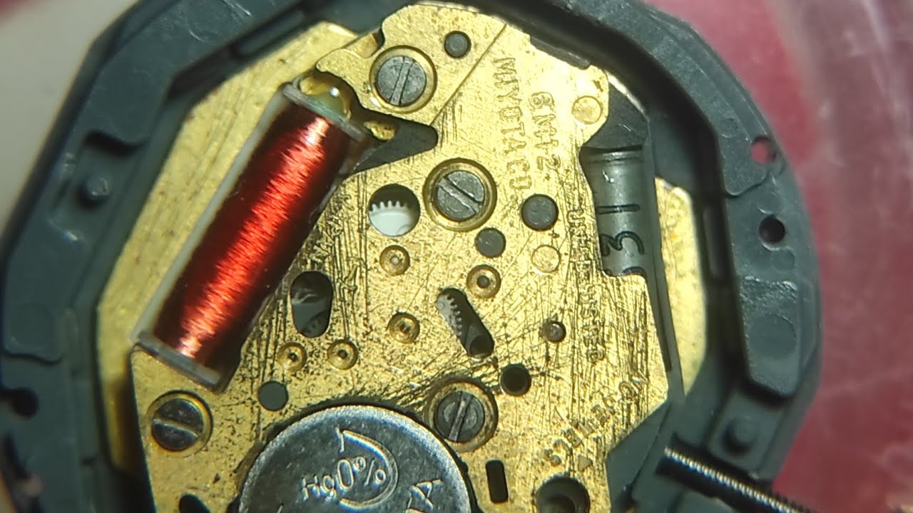 servicing  and fitting of 6M12 Movement || watch the full video please || Battery movement repair.