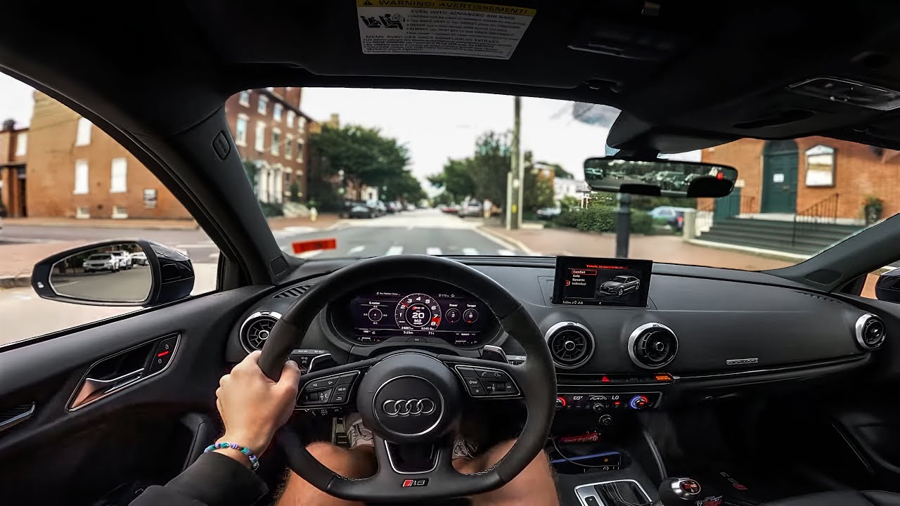 Прокатился на моей громкой Audi RS3 (от первого лица)