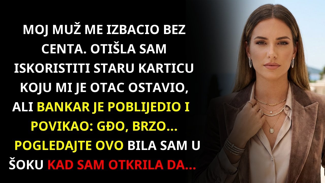 MUŽ ME IZBACIO BEZ CENTA, PA SAM UZELA OČEVU KARTICU – BANKA JE PANIČARILA ZBOG IZNOSA...