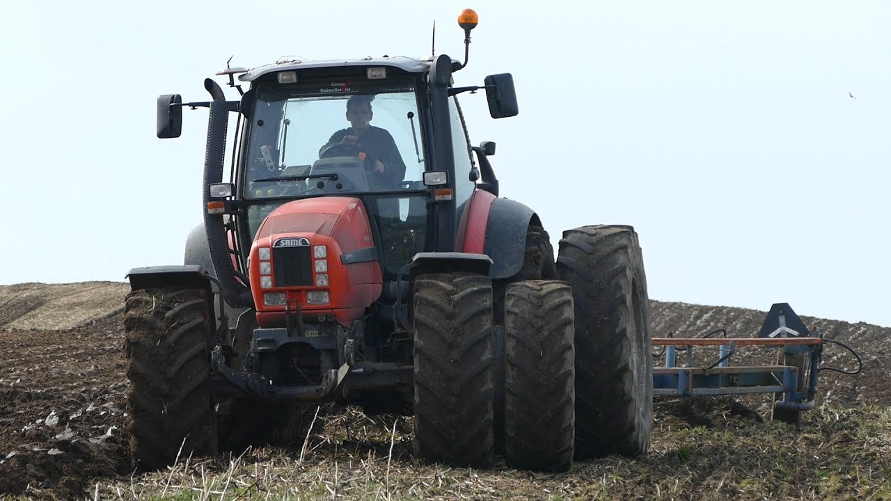 Same Iron 165.7 Working Hard in The Field Ploughing w/ 7-Furrow Överum Plough | Danish Agriculture