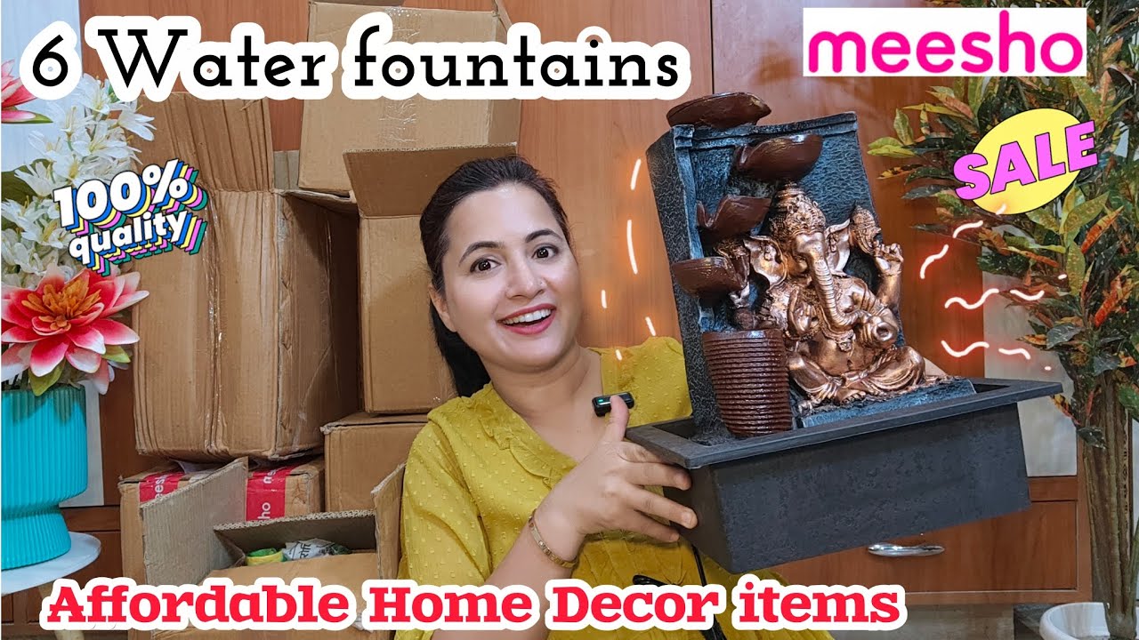 6 Water Fountains From Meesho 💕 | Meesho Home Decor, Water Fountain Haul | Neema's Talk 