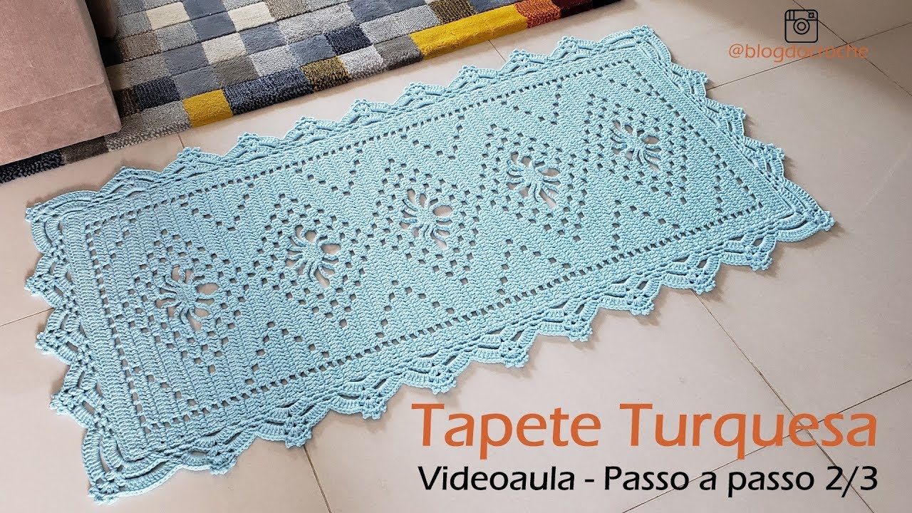 Коврик из кружева модель 