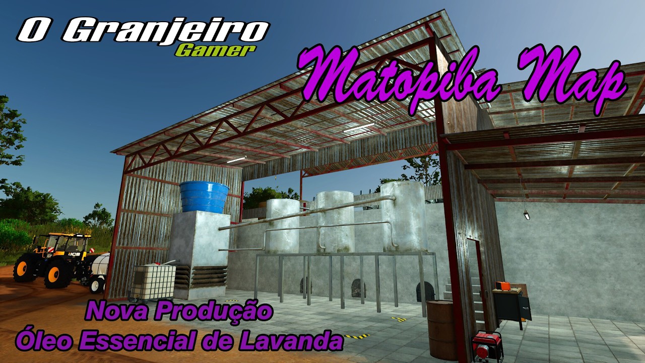 Farming Simulator 25 - Mapa Matopiba 2x Pc e Consoles - Teste da Destilaria de Óleo de Lavanda.