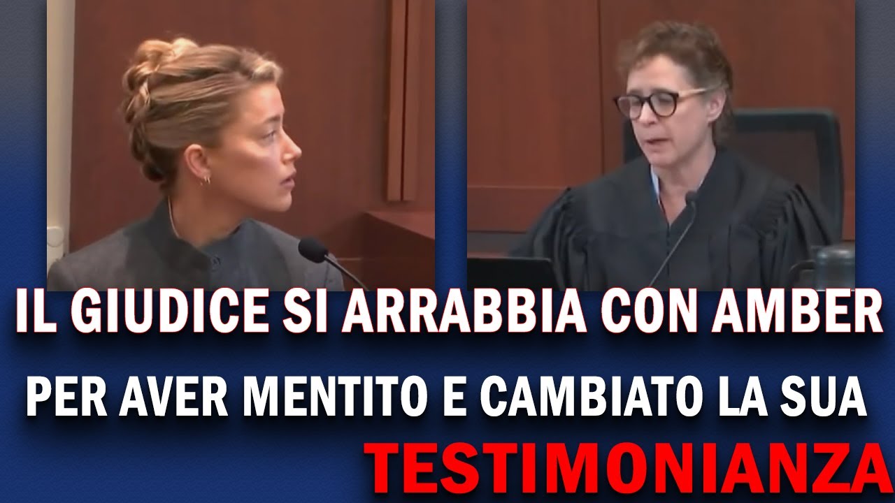 Il Giudice si arrabbia con Amber Heard durante il processo di Johnny Depp