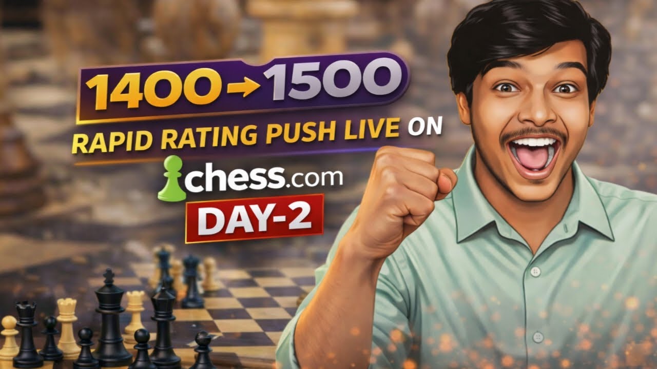 Road to 1500 ♟️ | 1400+ Rating LIVE Chess | Win & Learn 🔥