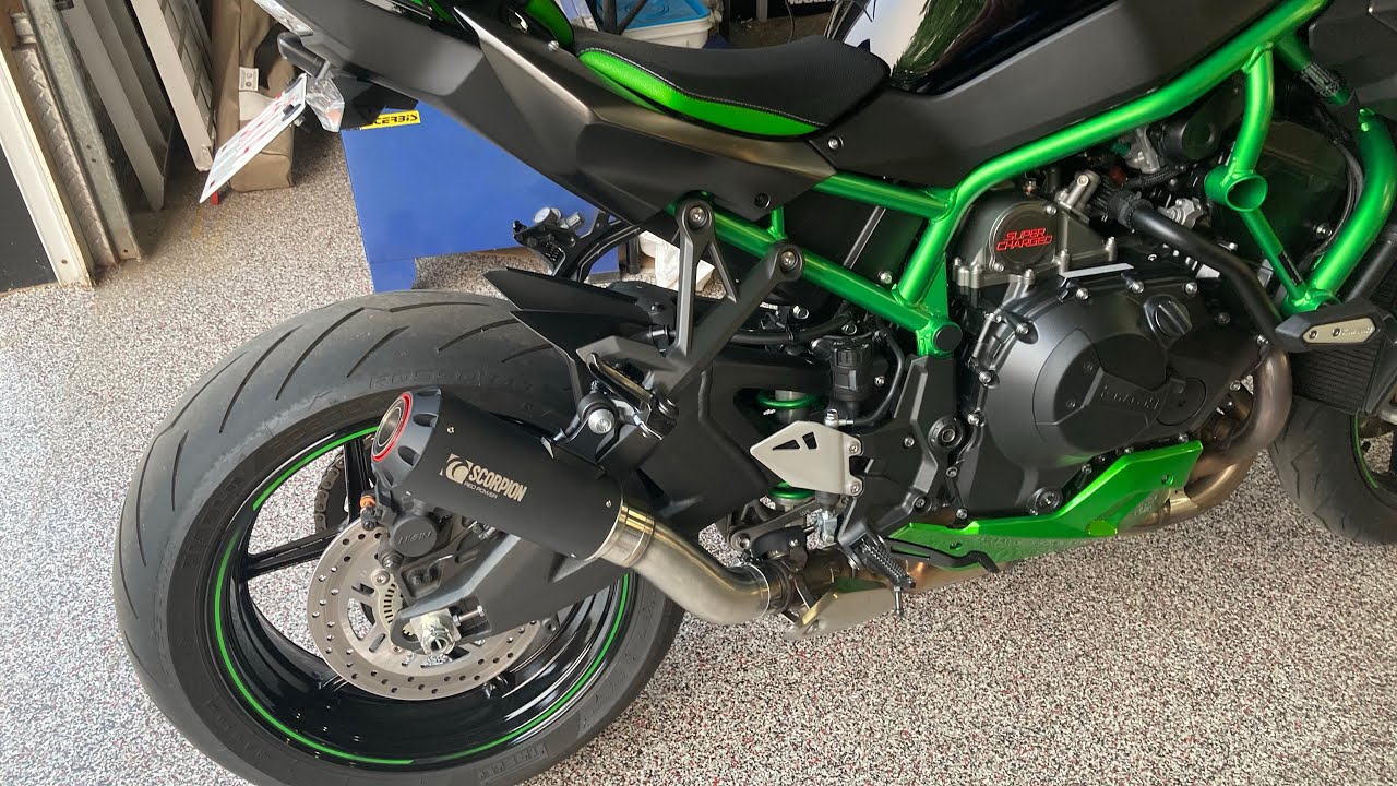 Scorpion Redpower exhaust for the ZH2- Unboxing and -edited