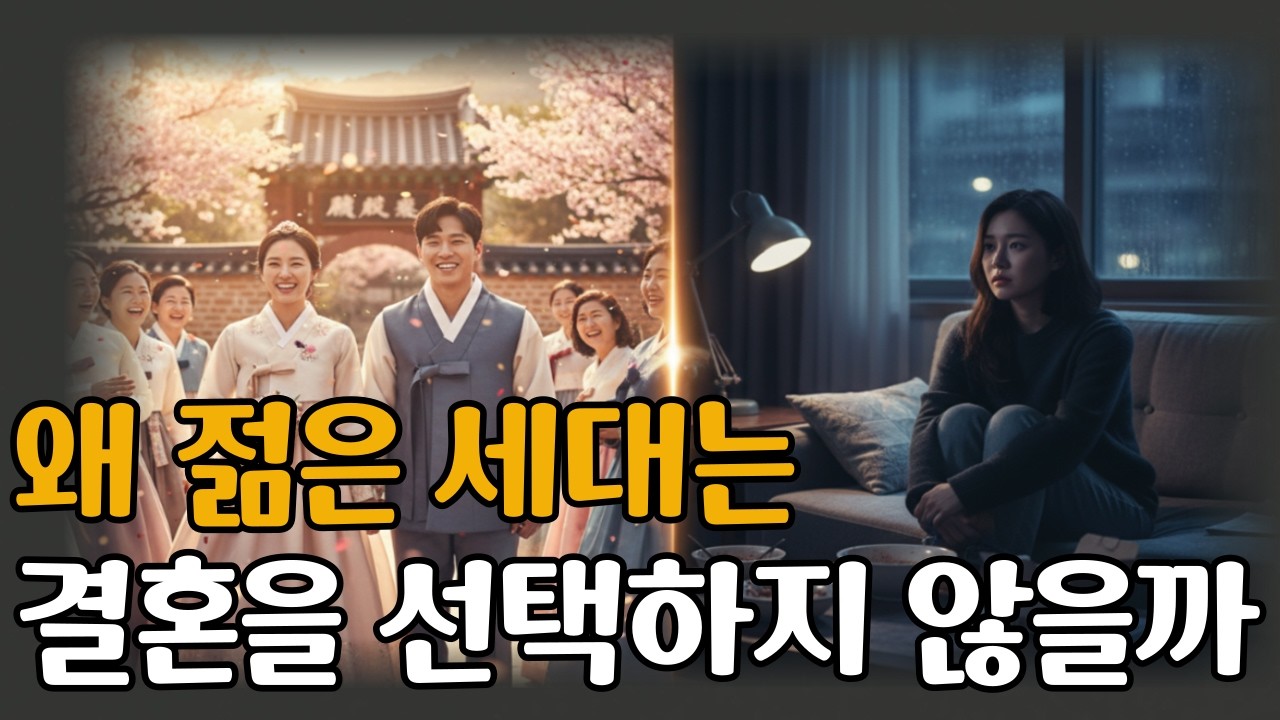 요즘 결혼을 안 하는 진짜 이유… 사랑이 아닙니다