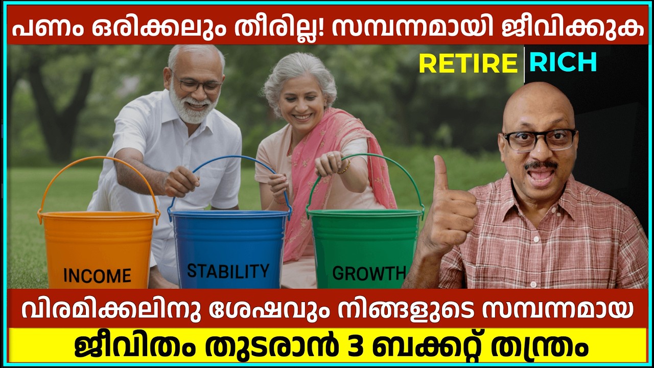 റിട്ടയർമെന്റ് ഭയപ്പെടേണ്ട! 3 Bucket Strategy എങ്ങനെ നിങ്ങളെ സമ്പന്നനാക്കും?