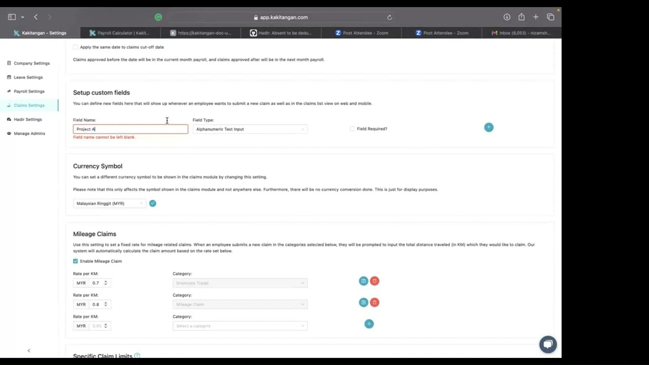 Kakitangan.com Modul Claim
