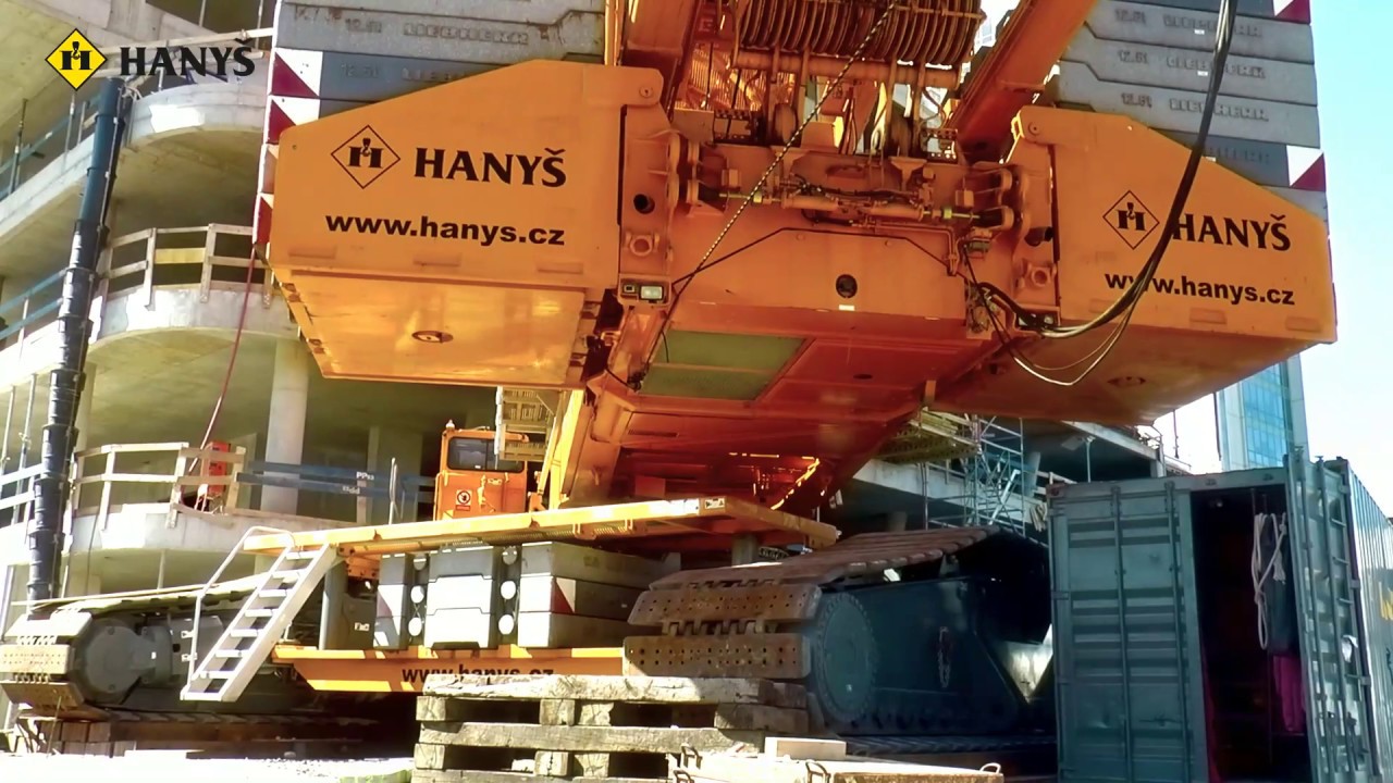 Hanyš - LIEBHERR LR 1750 (největší jeřáb v ČR a SR)