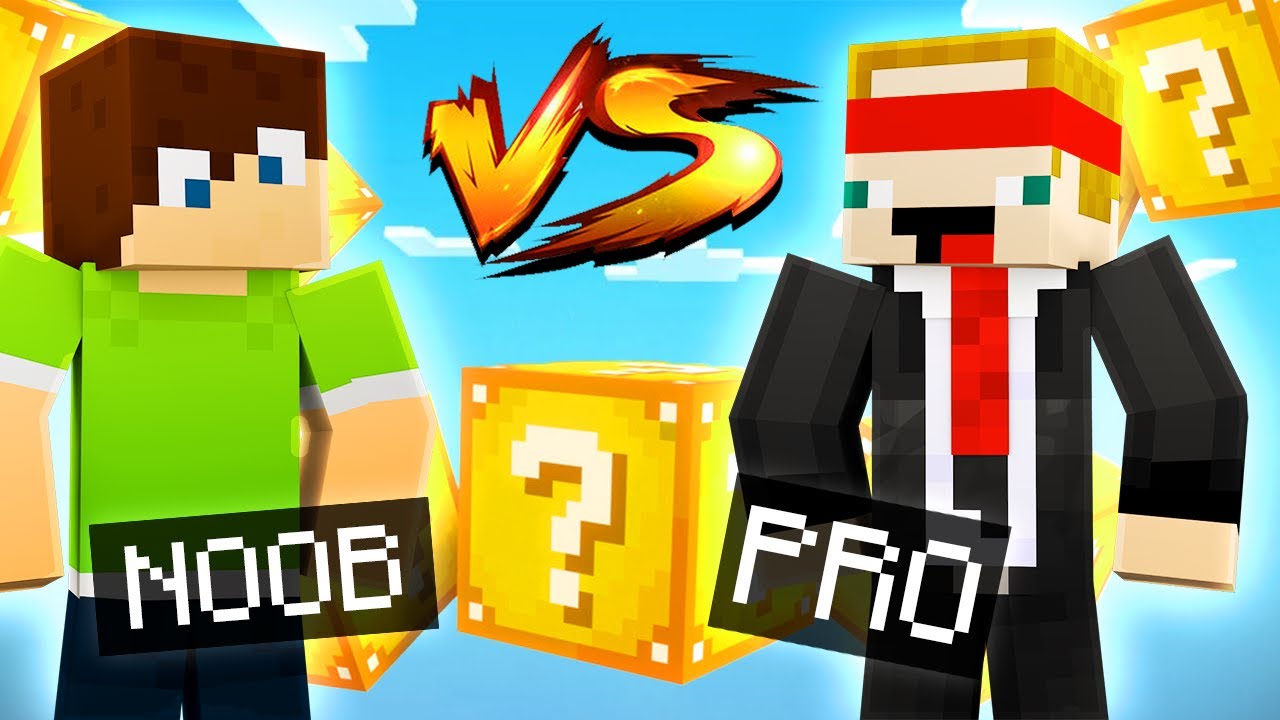 Noob VS Prof&iacute;k / Luckyblock Race
