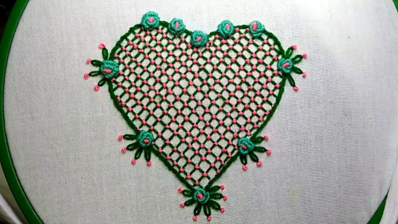Hand Embroidery stitches tutorial for beginners step by step, how to sew hand embroidery