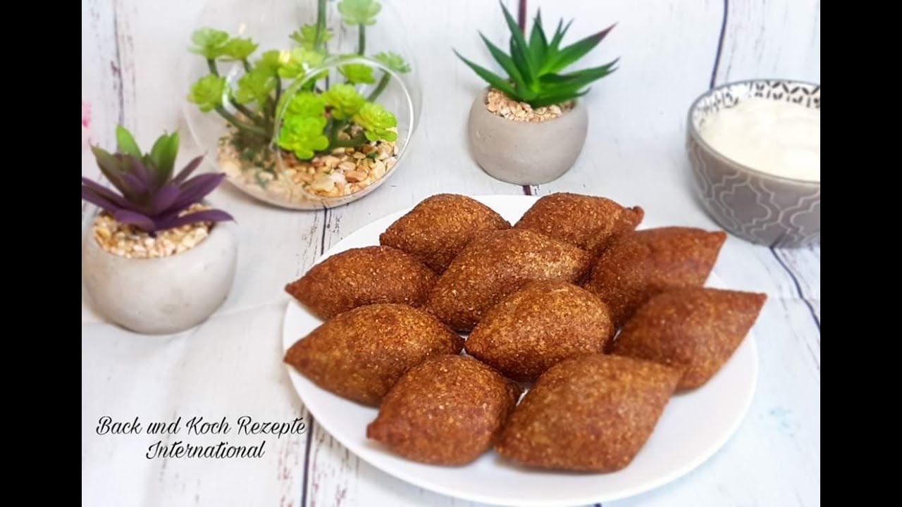 Libanesische Kibbeh Kibbe Kubba Kubbah كبة