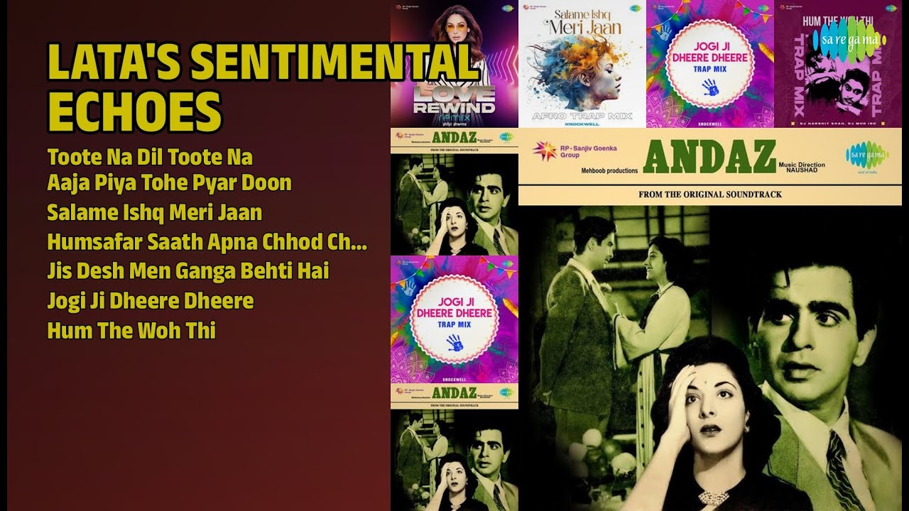 लता जी के भावुक नगमें | Lata Mangeshkar Songs | Toote Na Dil Toote Na