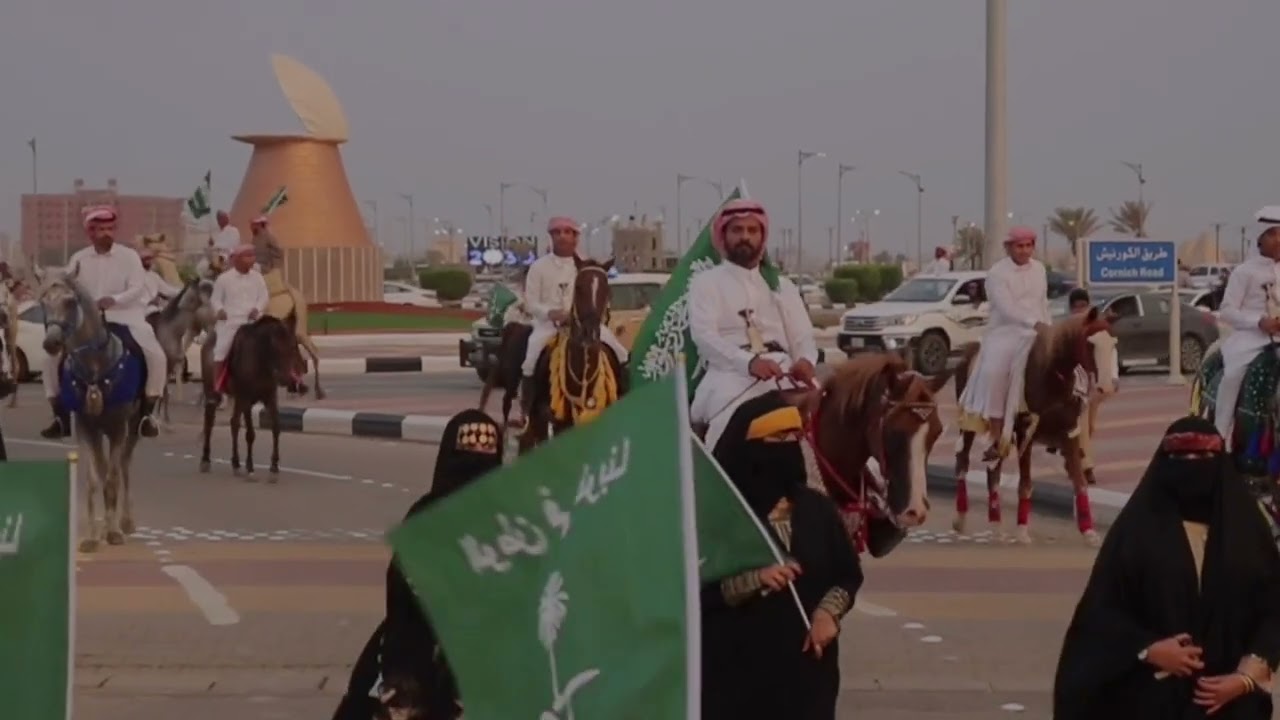 #وطن_يجمعنا #السعوديه #هامة طويق / مسيرة شباب الليث 🇸🇦🇸🇦