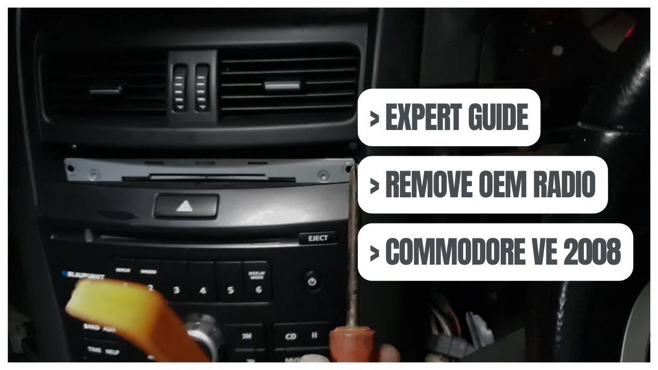 Expert Guide: How to radio factory remove HOLDEN COMMODORE VE SERIES 1 2008 (2006-2011)