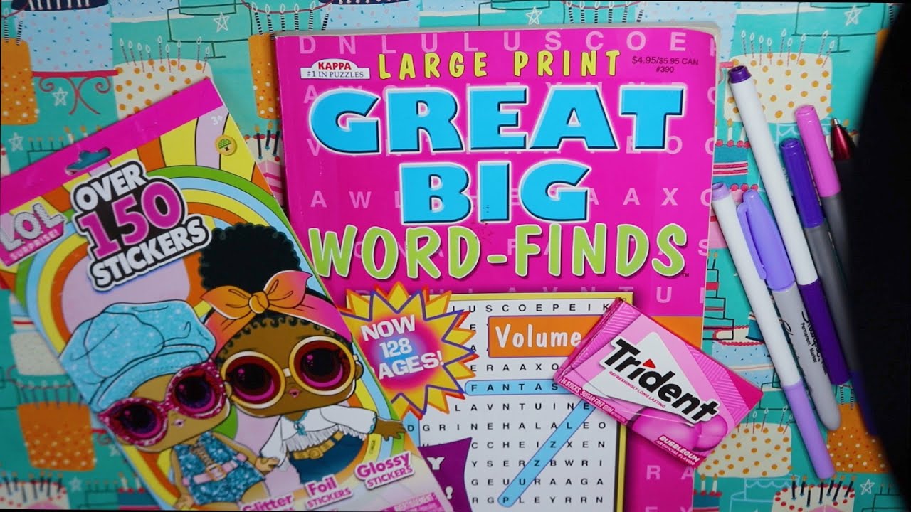 Dinner Party Word Search ASMR Chewing Gum (Sending Out Invites)
