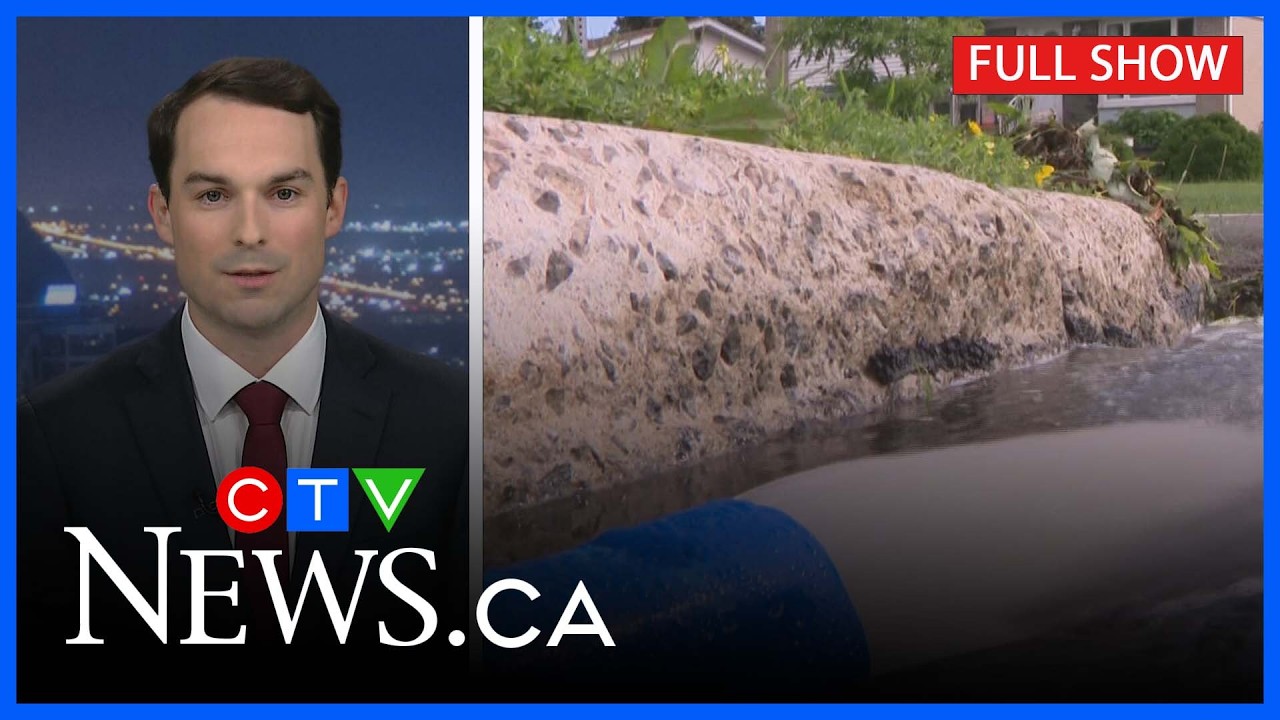 Жители ликвидируют последствия ливней и наводнений | CTV News Montreal в 23:30 от 21 июня 2026 г.