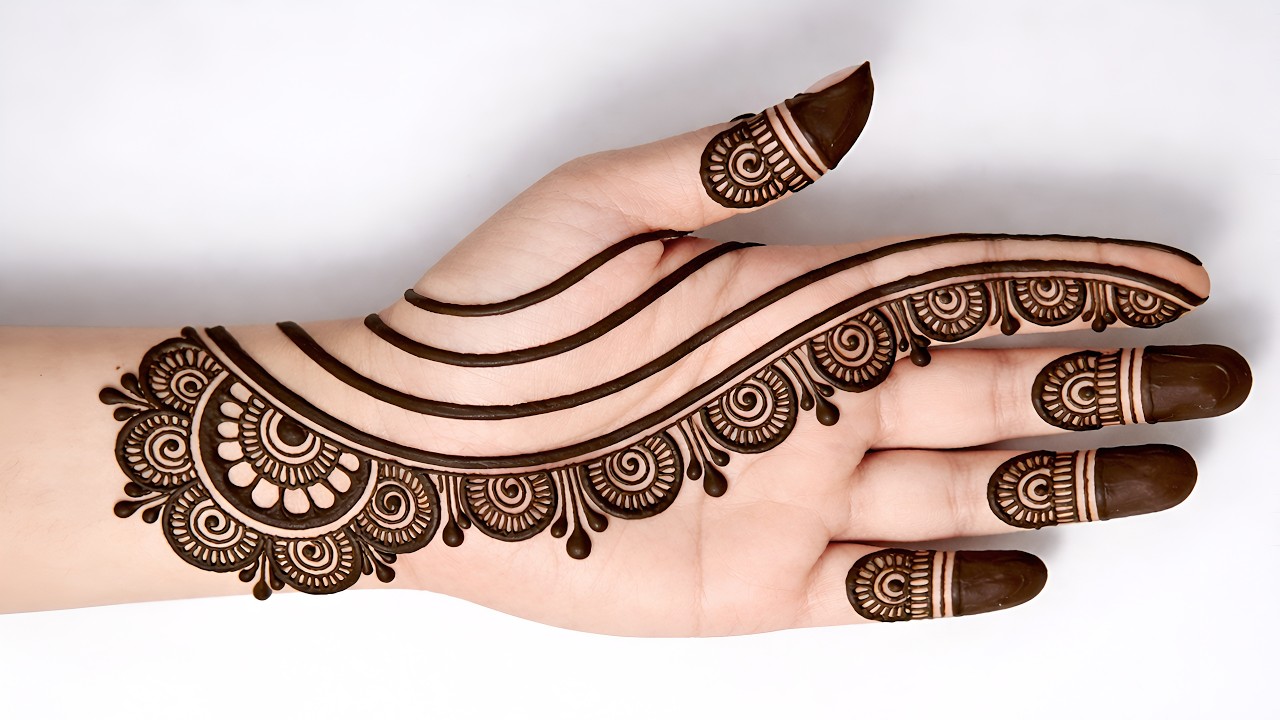 Новый стильный арабский дизайн Менди | легкая передняя рука Менди | простой дизайн механди | Менд...