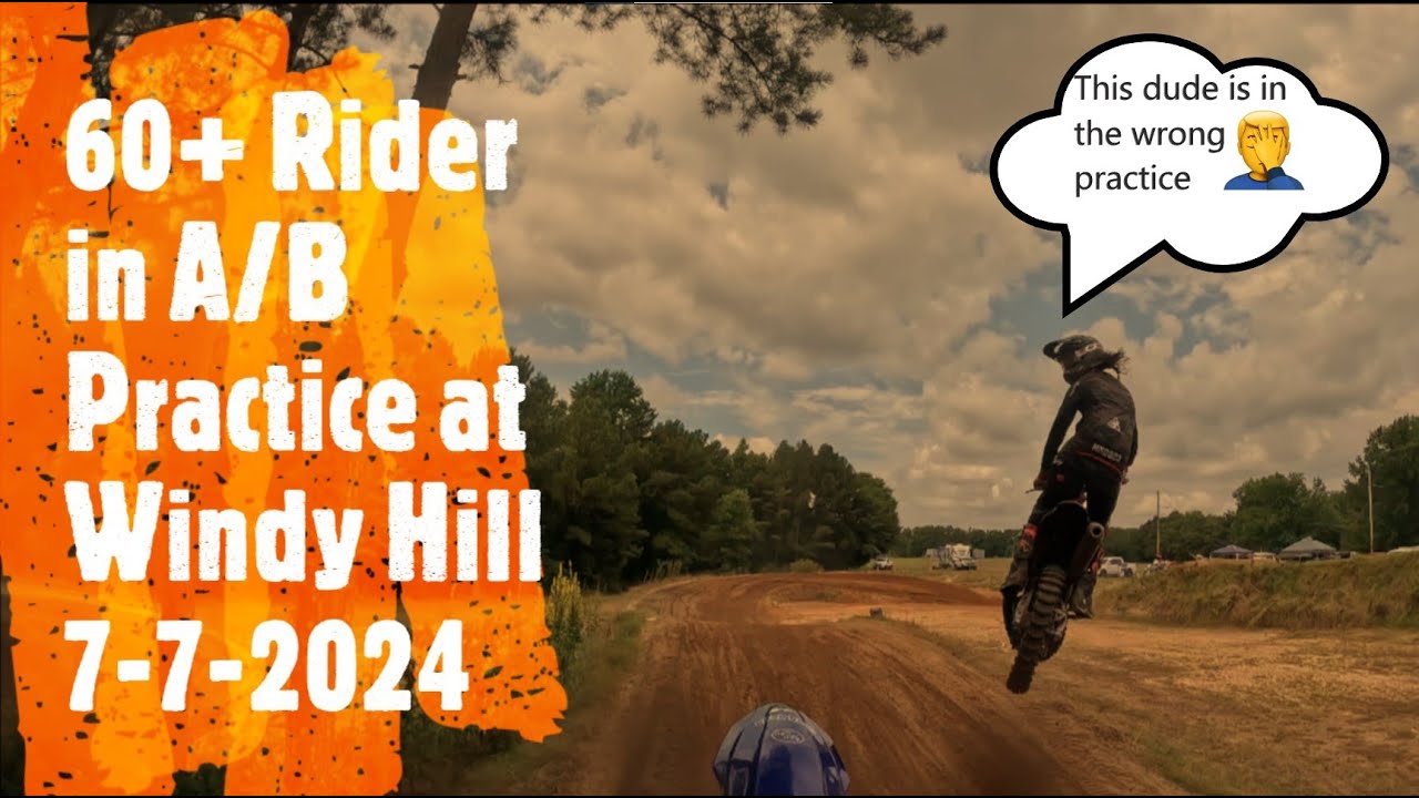 60+ Rider in A/B Practice at Windy Hill 7-7-2024