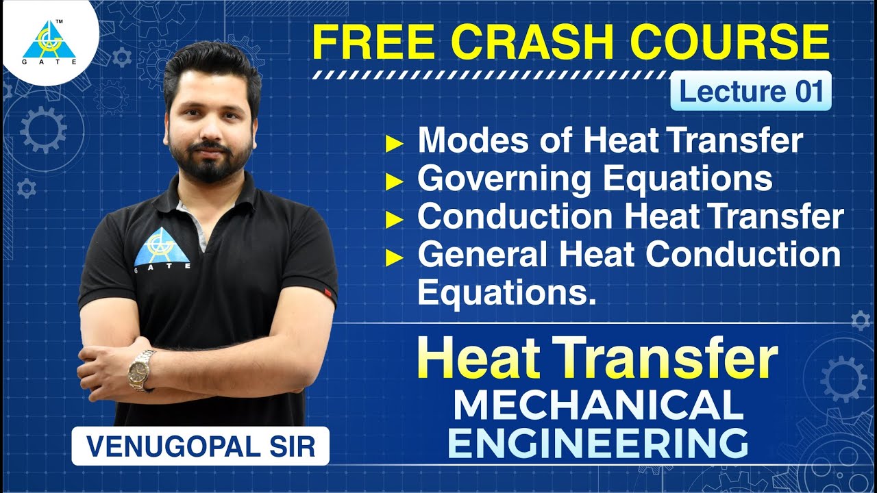 Lecture #01 | Modes of Heat transfer | Governing Equations. | Heat Transfer | ME | Free Crash Course
