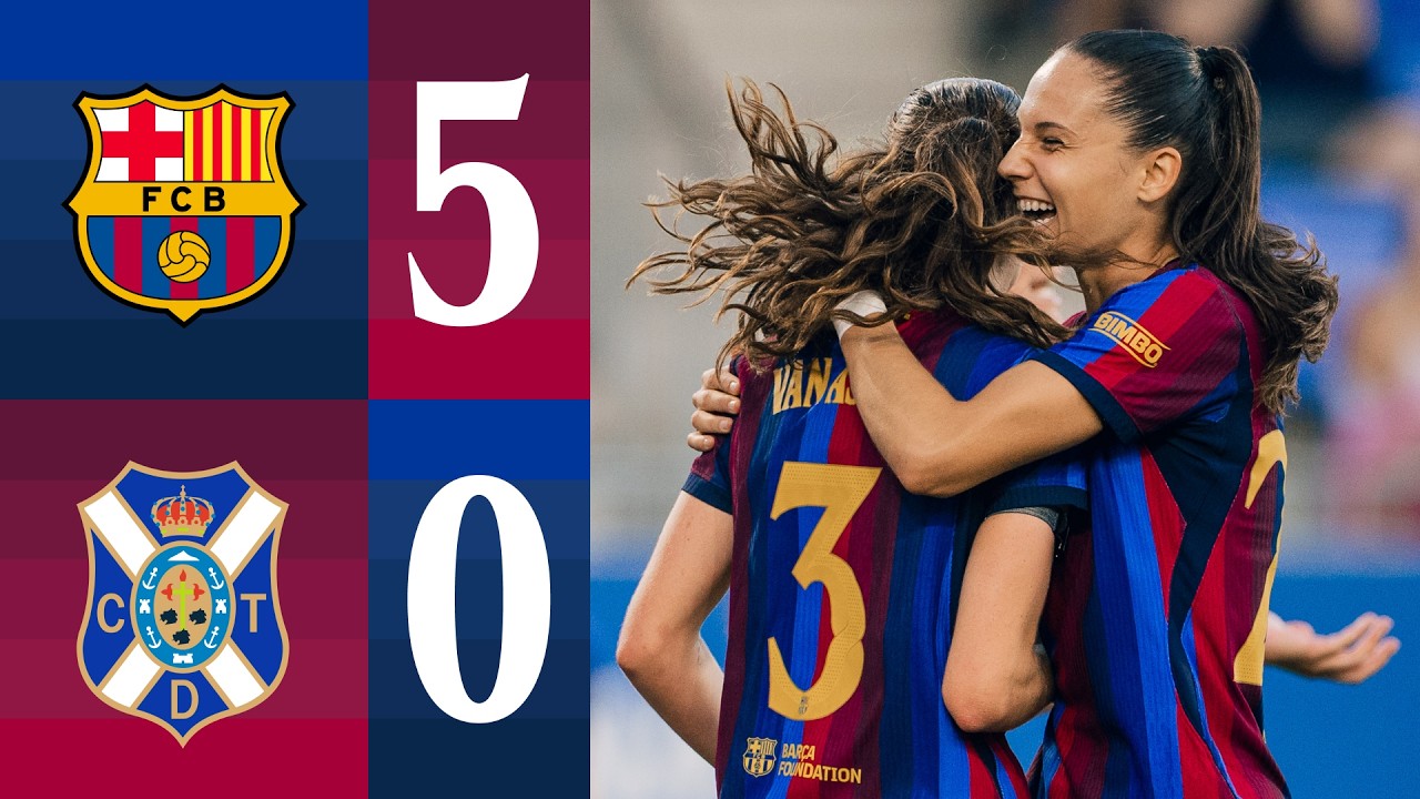 LIGA F | FC BARCELONA 5 vs 0 UD TENERIFE 🔵🔴