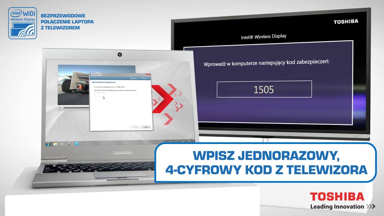 TOSHIBA / KROK PO KROKU / INTEL WiDi