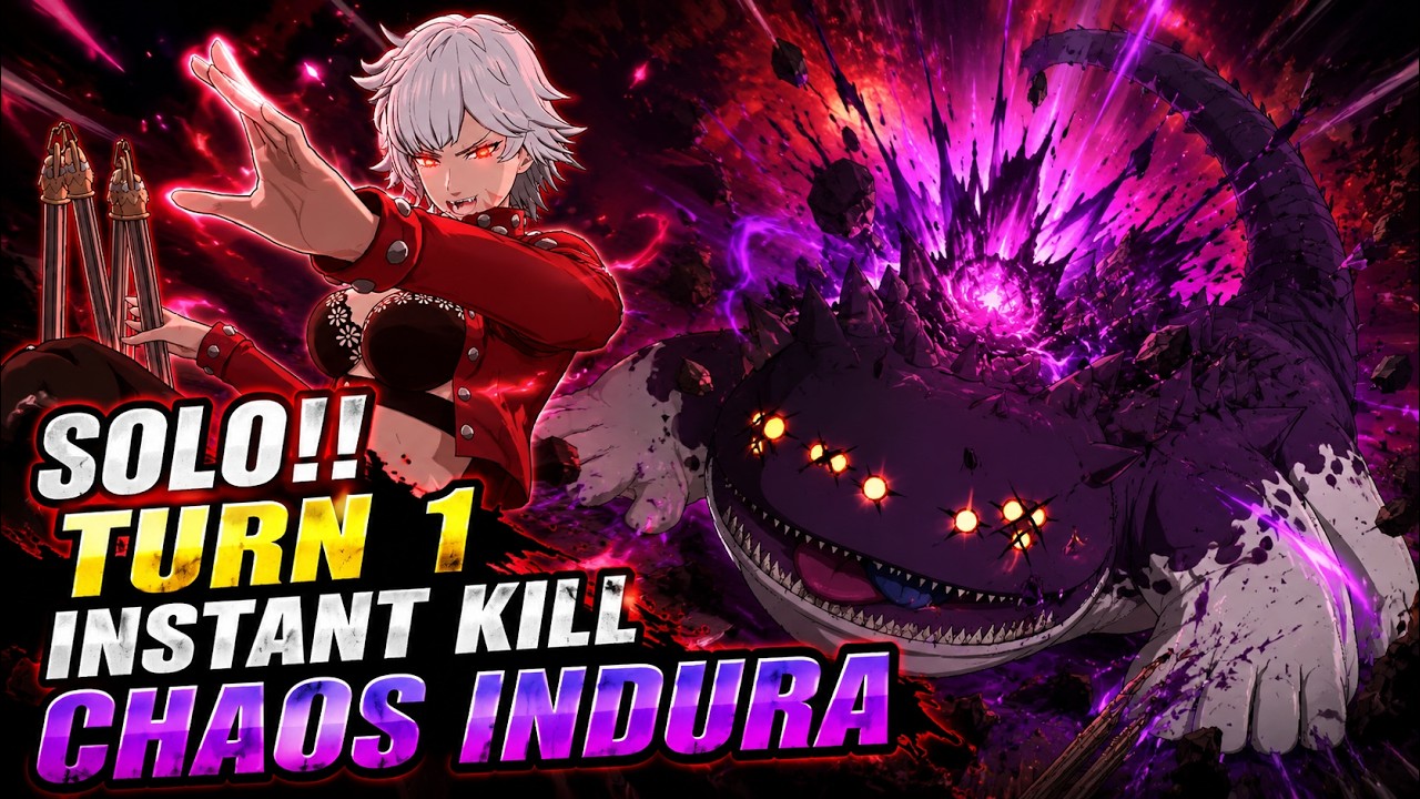 No RNG!! Female Ban Solo Chaos Indura [ 7DS Grand Cross ]