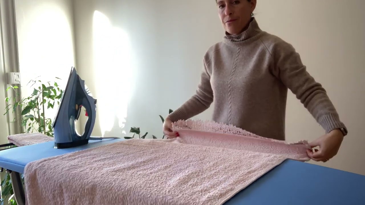 No talking ASMR ironing luxury Creole Home towels