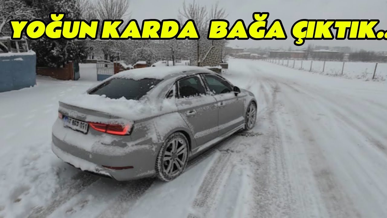 Audi ile Kar Buz Demeden Bağa Çıktık- Kara Saplandık - Hissedilen -10