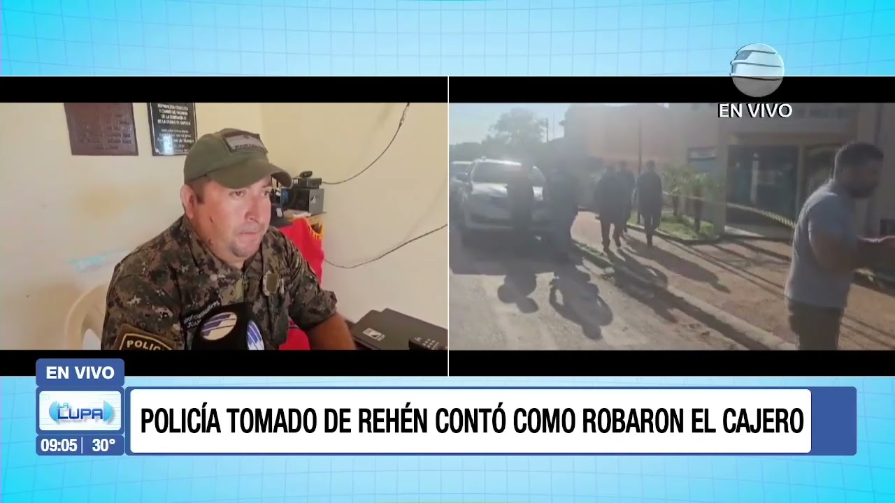 Así robaron un cajero automático en Sapucai