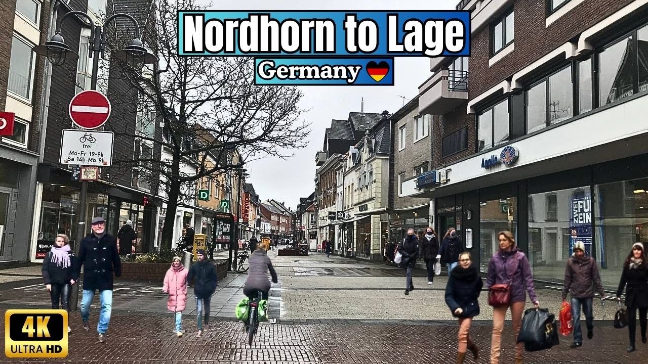 E bike Tour 🇩🇪: Nordhorn City to Lage Germany 4K | The Beauty of Nordhorn