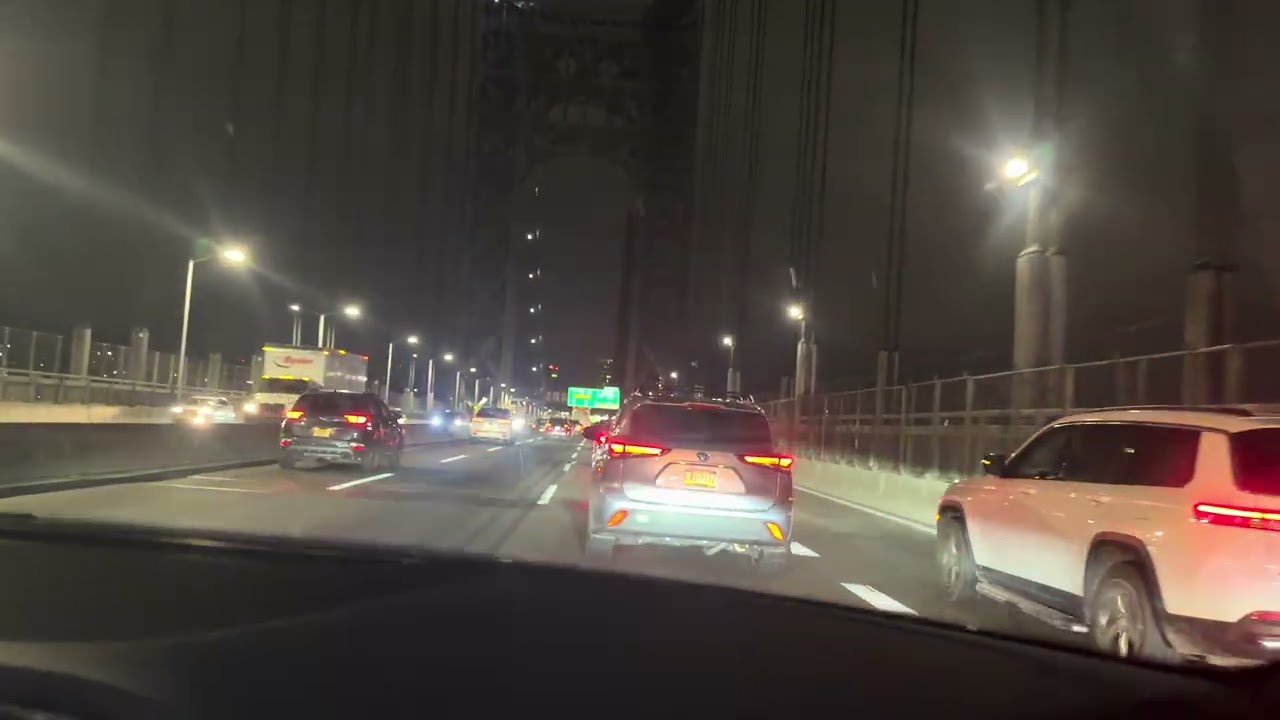 Drive through George Washington Bridge ​ @NewJerseyOutdoorAdventures @NewYorkStreet @Faheemsheikh7 
