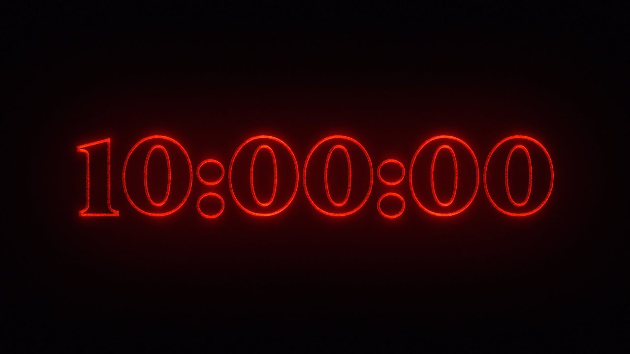 10 Hour Countdown Timer | Stranger Things Theme | 4K | Free Download