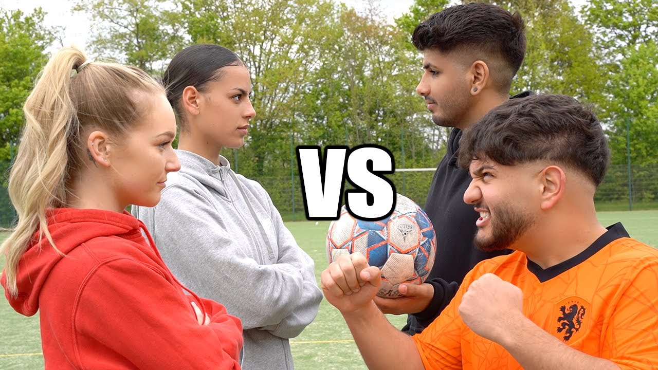 FUßBALL CHALLENGE vs FRAUEN! (mit ARSCH SCHIEßEN EXTREM) 😂 | SKK